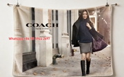 Coach New York Street Style Print Flannel Throw Blanket for Sofa C111
